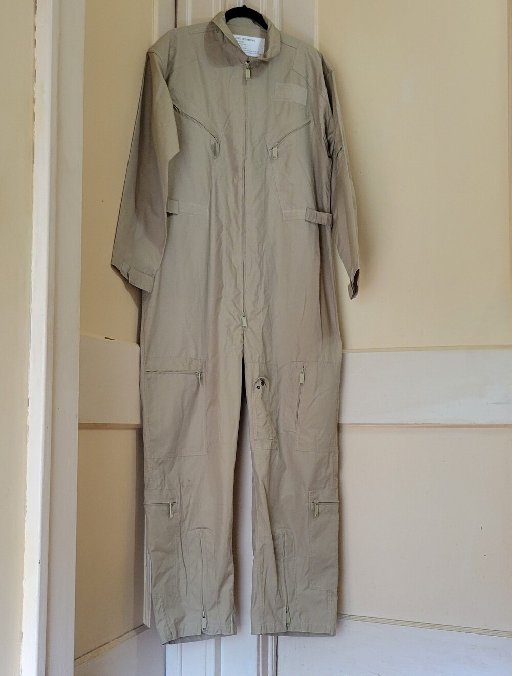 Poly Cotton Twill Flight Suit Coverall Men's L